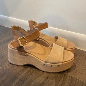Dr Scholls Platform Wedge Sandals